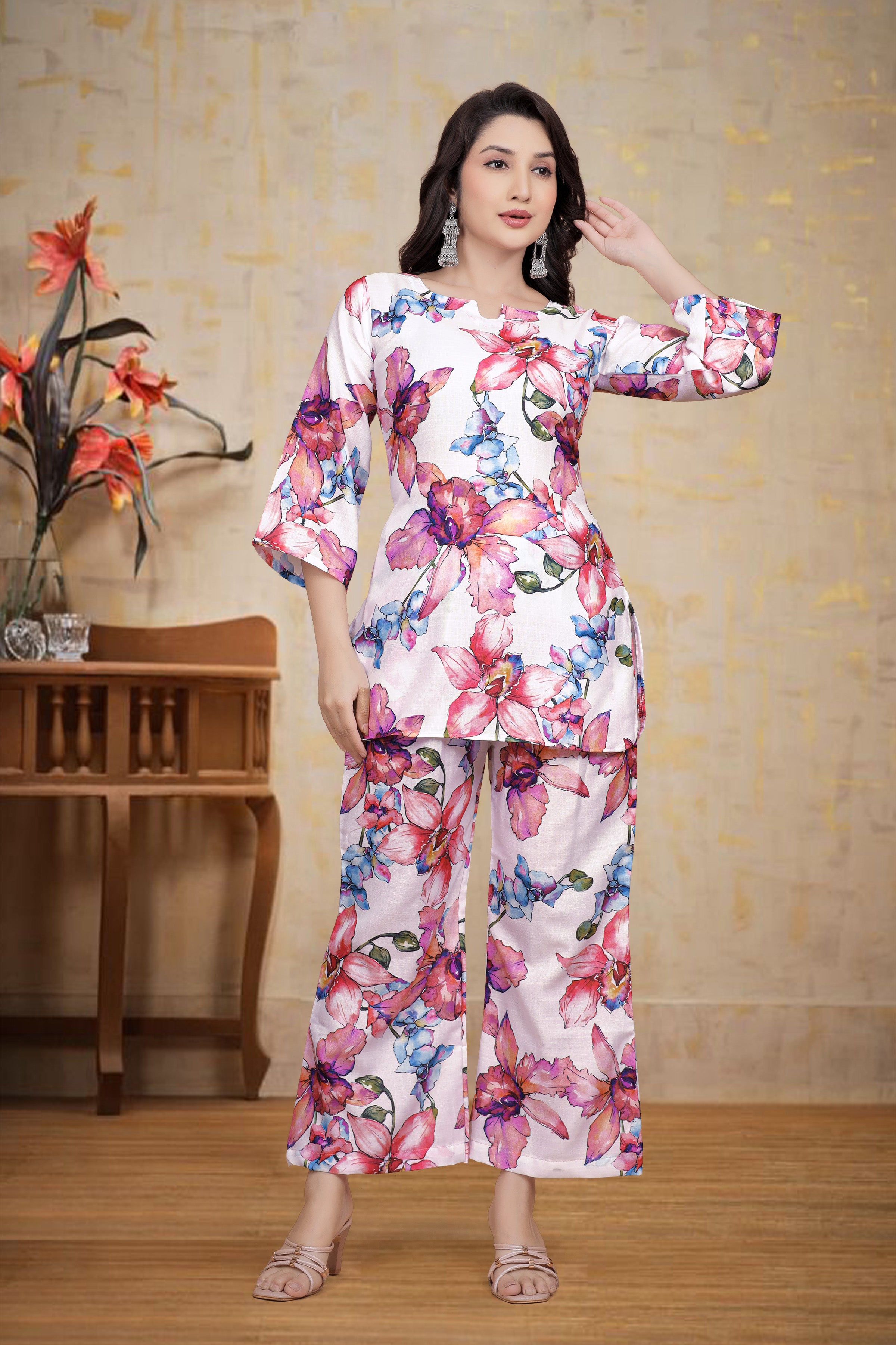 Premium Pure Linen Co-ord Sets for Women – Ready to Wear 2-Piece Outfit | Stylish & Comfortable Matching Set