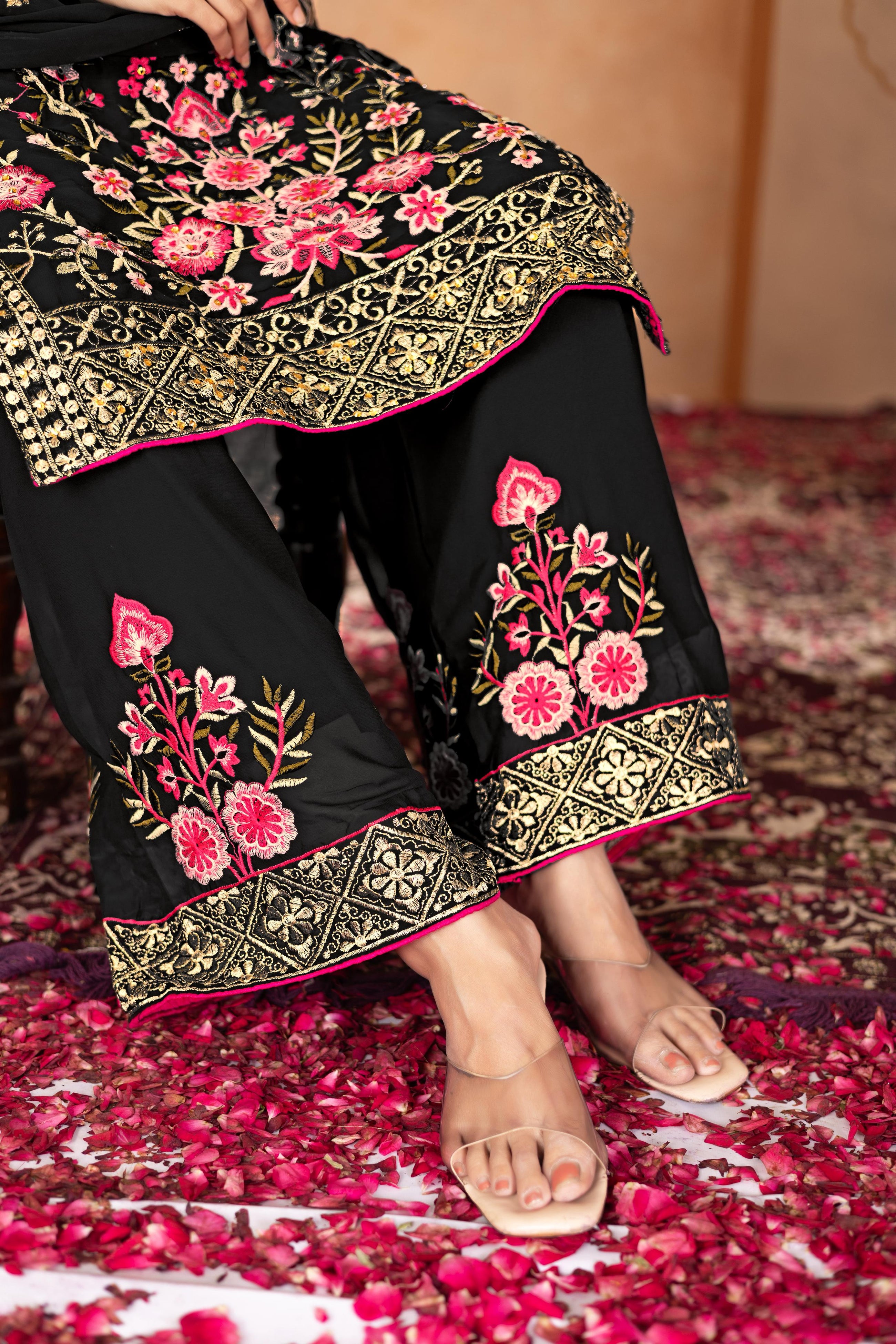 DESIGNER PARTY WEAR 3 PIS SUIT FOR WOMEN'S