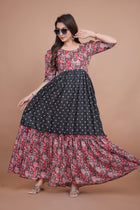 Premium Pure Muslin Designer Gown for Women – Ready to Wear | Elegant Long Flared Gown with Heavy Micro Cotton Lining