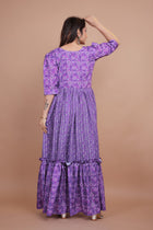 Premium Pure Muslin Designer Gown for Women – Ready to Wear | Elegant Long Flared Gown with Heavy Micro Cotton Lining