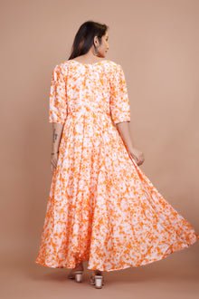 Beautiful Designer Gown With Digital Print