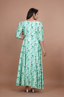 Amazing Desigener Gown With Beautiful Digital Print