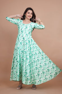 Amazing Desigener Gown With Beautiful Digital Print