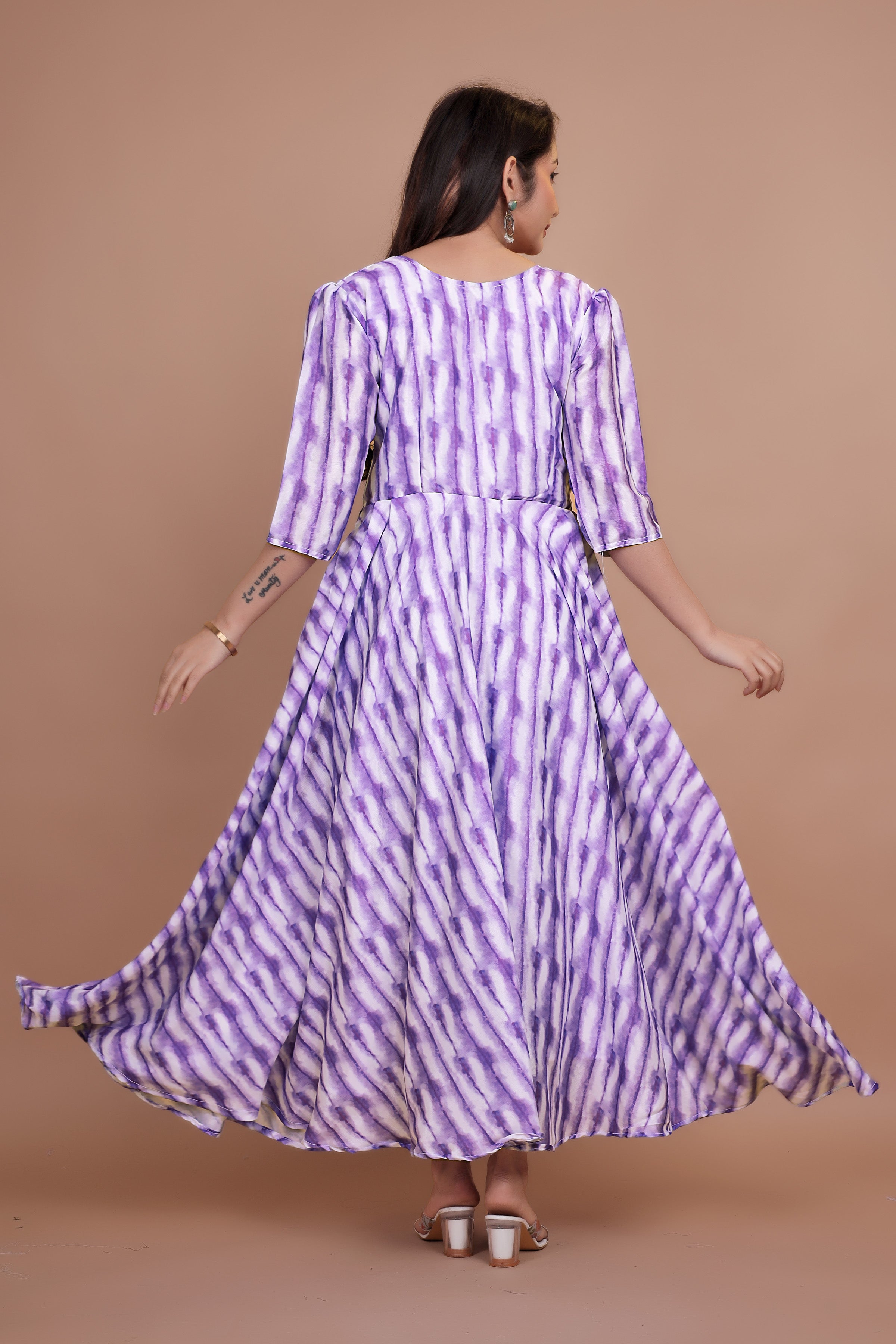 Pure Chinon Fabric Designer Gown For Women's