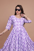 Pure Chinon Fabric Designer Gown For Women's