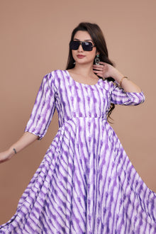 Pure Chinon Fabric Designer Gown For Women's