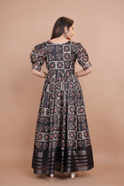 Excellent Designer Dolla Silk Gown With Azrakh Designing