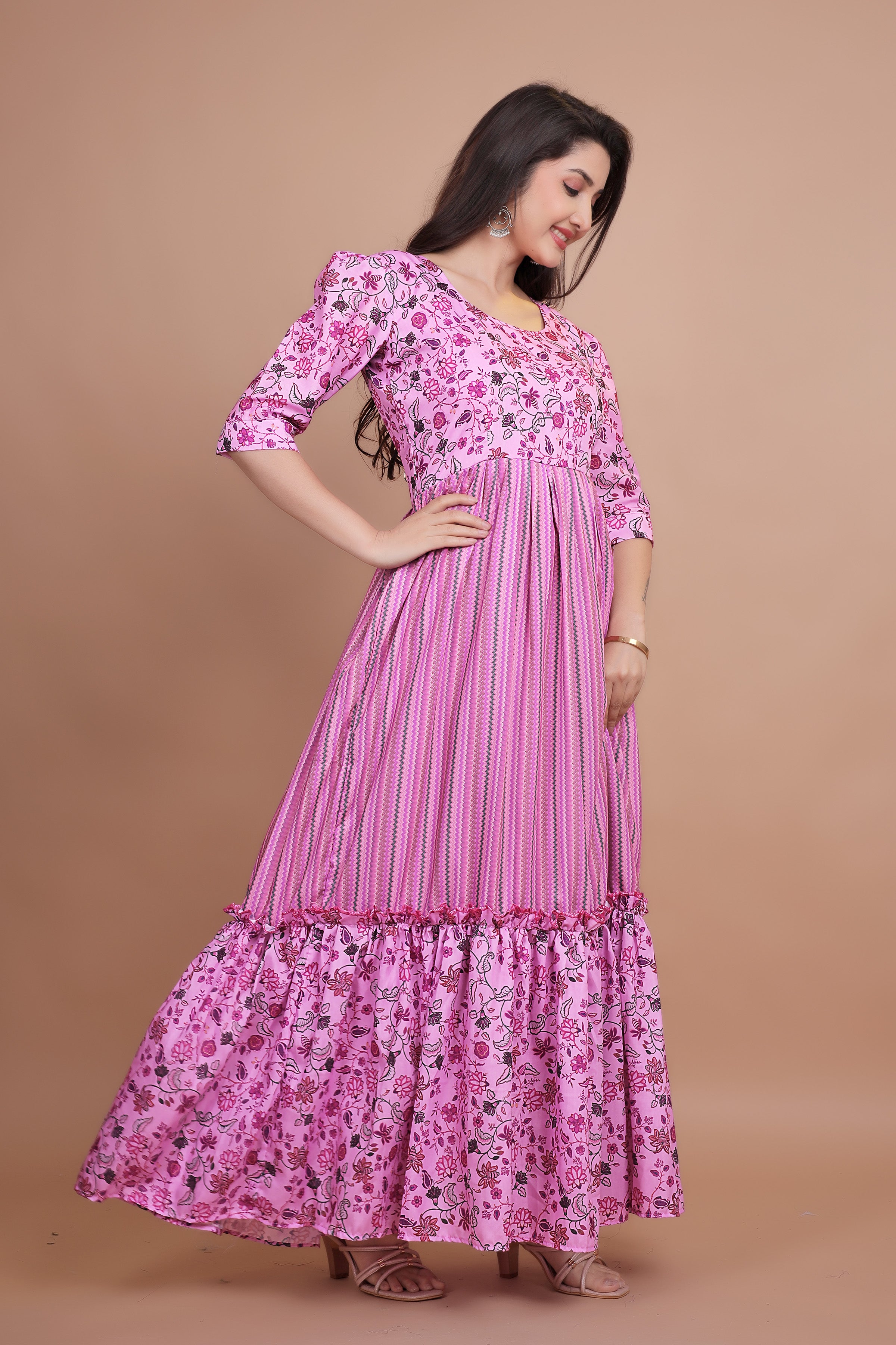 Amazing Beautiful Pure Muslin Gown For Women's