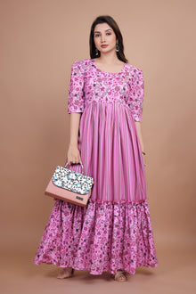 Amazing Beautiful Pure Muslin Gown For Women's