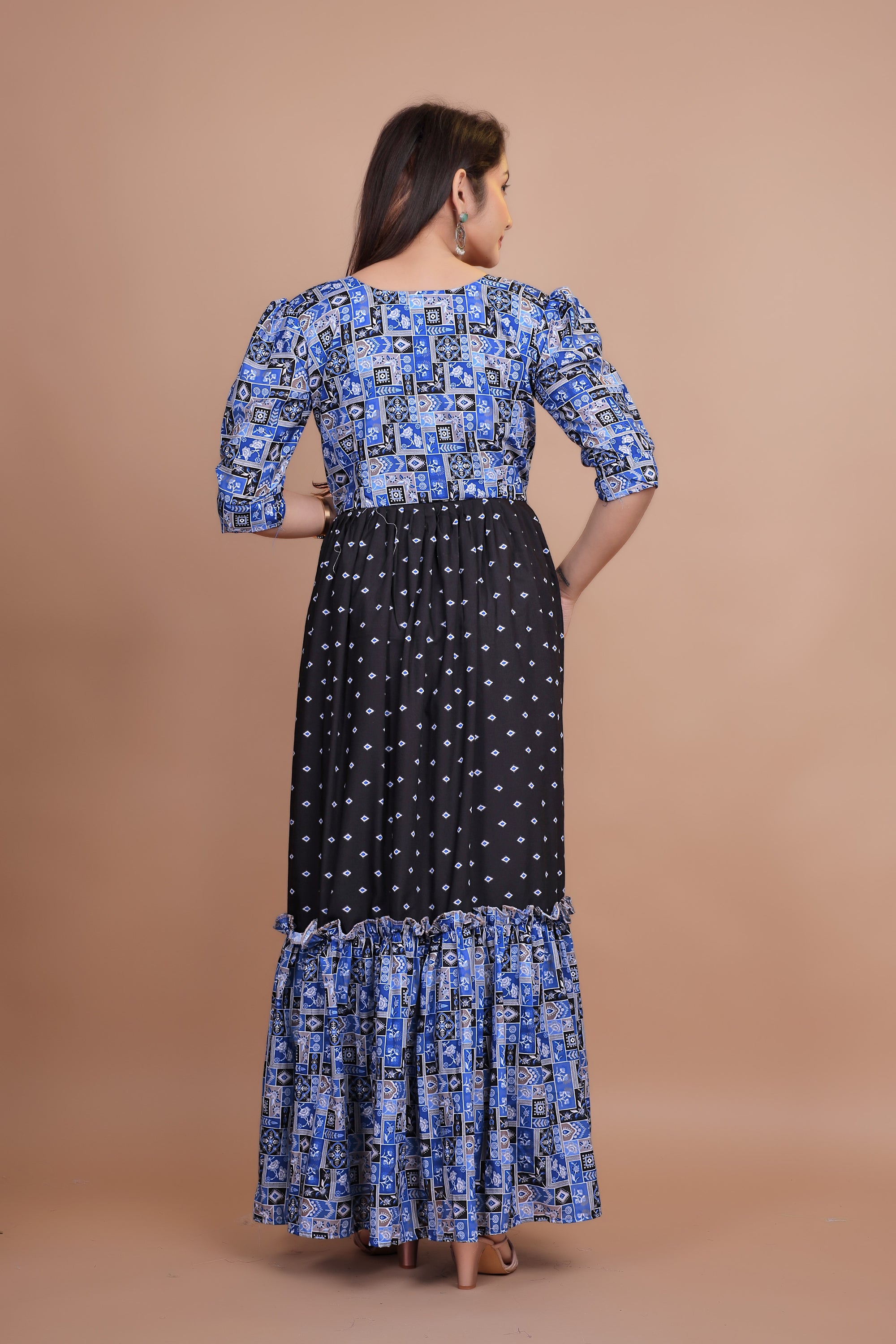 Beautiful Designer Gown With Mix & Match Designing