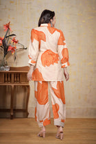 Orange Premium Pure Linen Co-ord Sets for Women – Ready to Wear 2-Piece Outfit | Stylish & Comfortable Matching Set