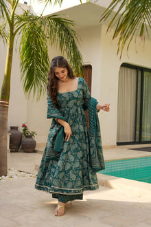 Green Anarkali Suit 3 PIS