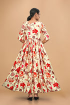 Beautiful Pure Satin Designer Gown for Women – 6 Meter Flair | Green Partywear Gown | Ready to Wear