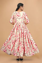 Amazing Pure Satin Designer Gown for Women – 6 Meter Flair | Green Partywear Gown | Ready to Wear