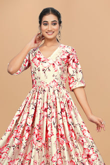 Amazing Pure Satin Designer Gown for Women – 6 Meter Flair | Green Partywear Gown | Ready to Wear