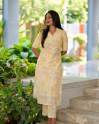 Yellow Kurti Pent