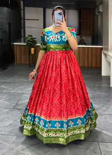 Soft Silk Bandhani Print Gowns with Foil Print 👜