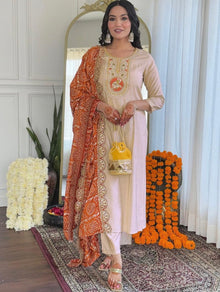 Presenting New Roman Fabric Beautiful Suit Set