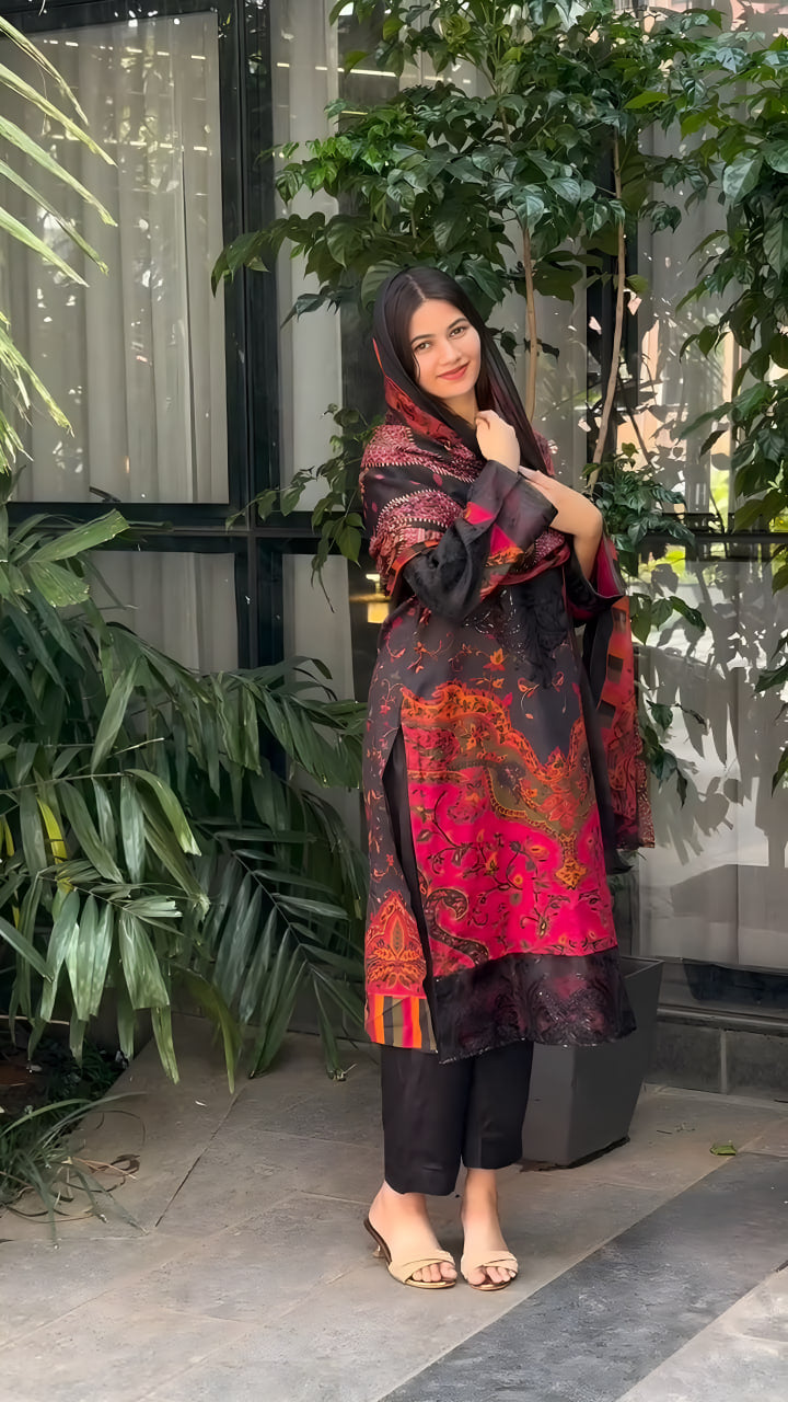 Muslin cotton Kurti Set🍁