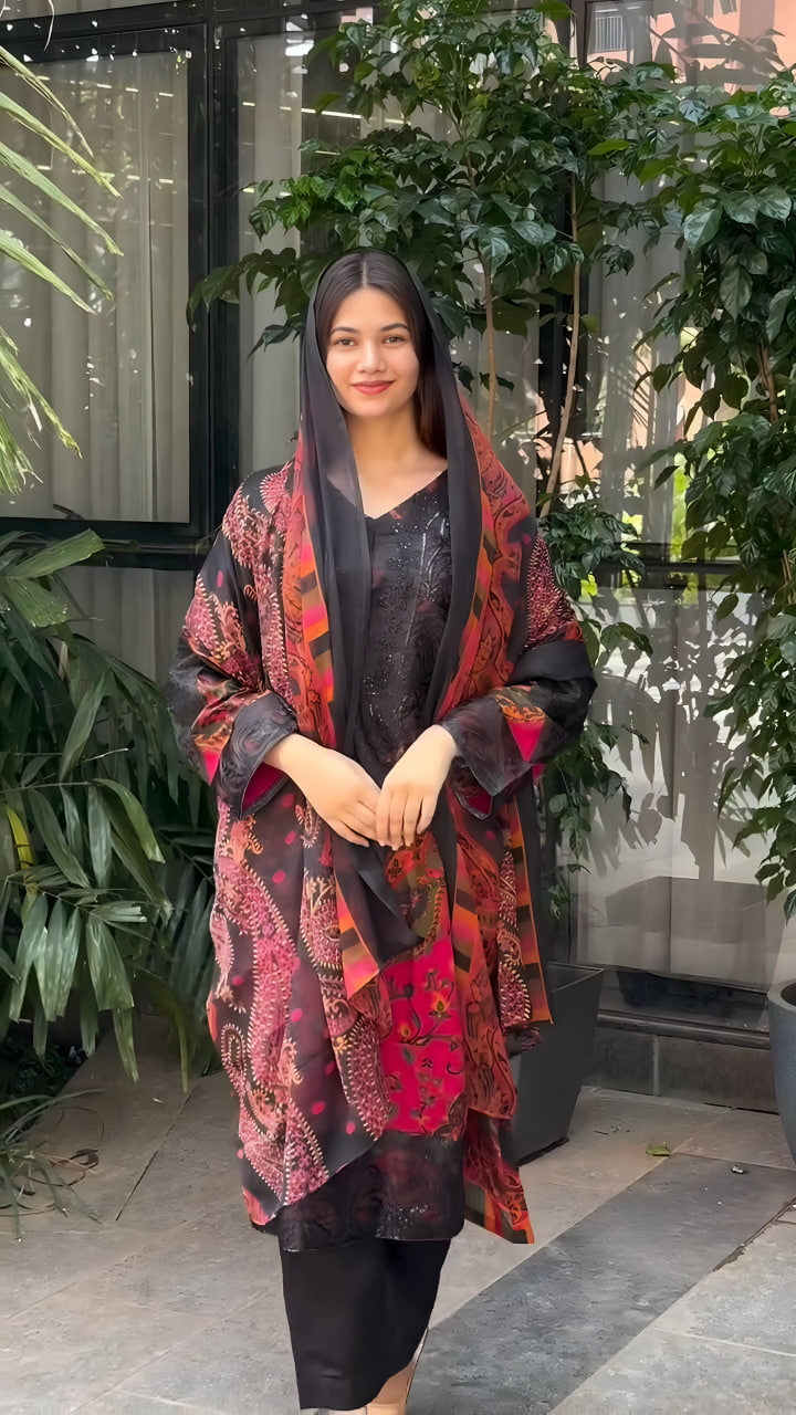 Muslin cotton Kurti Set🍁