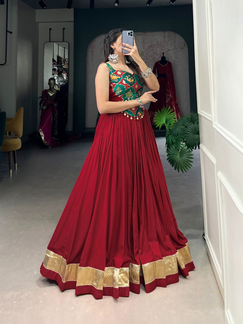Rayon & Silk Fusion Lehenga Choli💖