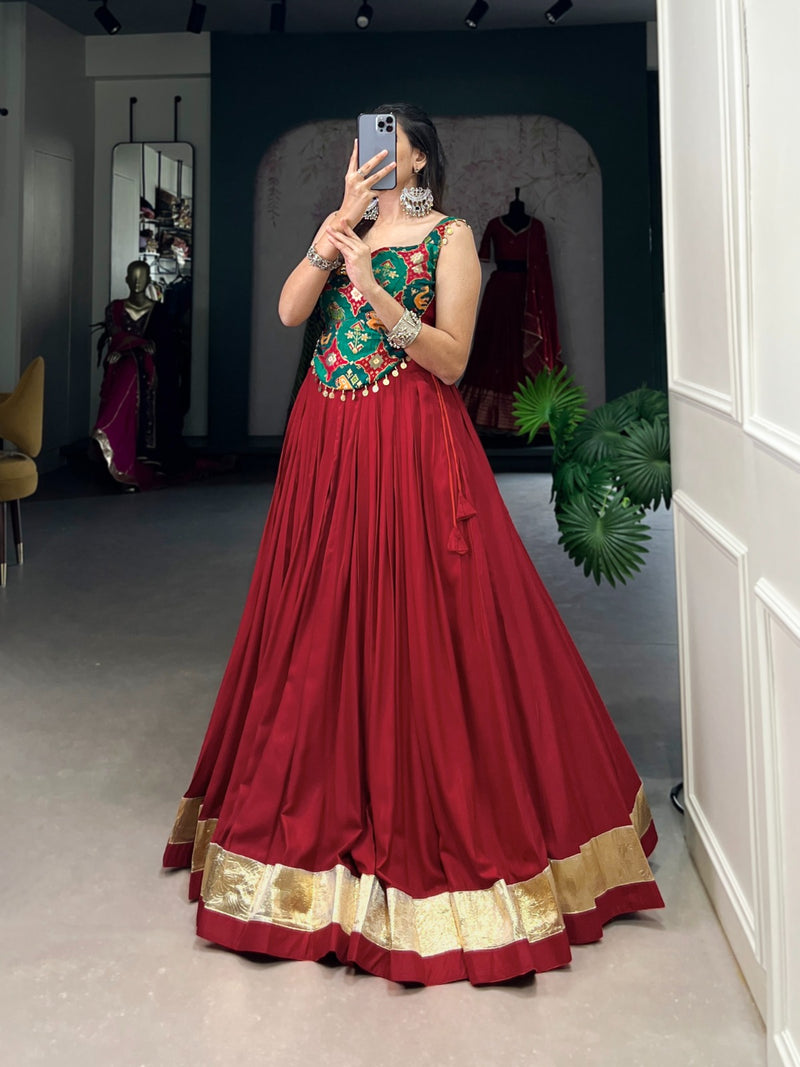 Rayon & Silk Fusion Lehenga Choli💖