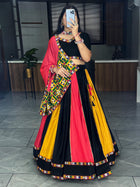 Traditional Chaniya Choli With Beautiful Butterfly Mono Net & Satin Silk