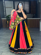 Traditional Chaniya Choli With Beautiful Butterfly Mono Net & Satin Silk