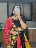 Traditional Chaniya Choli With Beautiful Butterfly Mono Net & Satin Silk