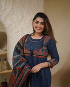 Navy Blue Anarkali kurta set🍁