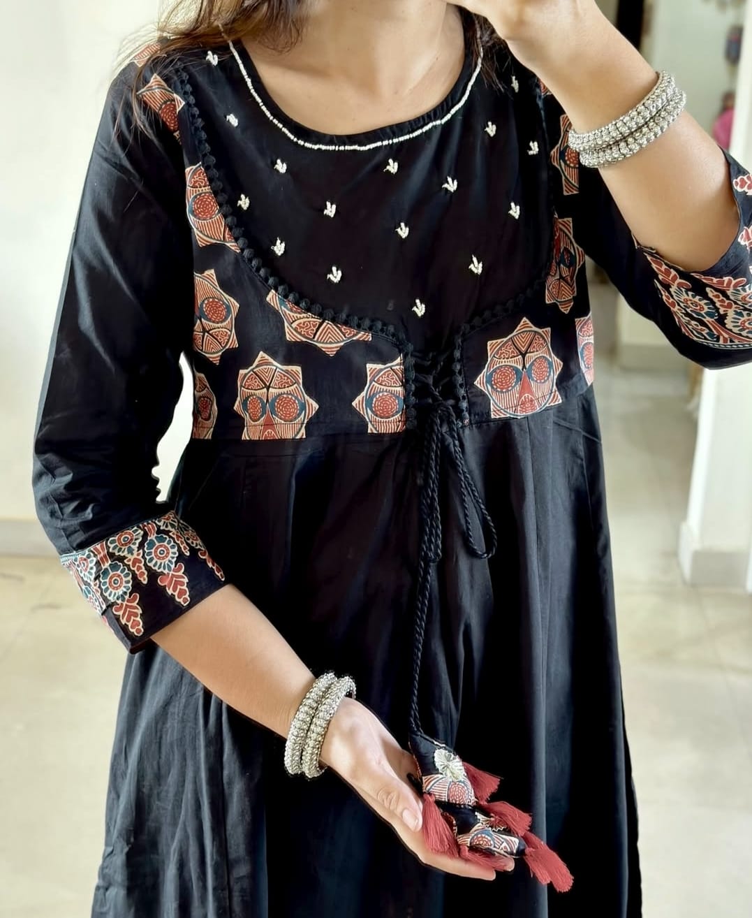 Black Anarkali kurta set🍁