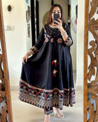 Black Anarkali kurta set🍁