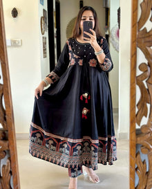 Black Anarkali kurta set🍁