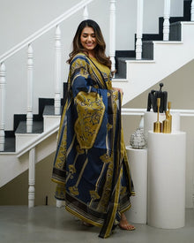 Musterd Anarkali kurta set🍁