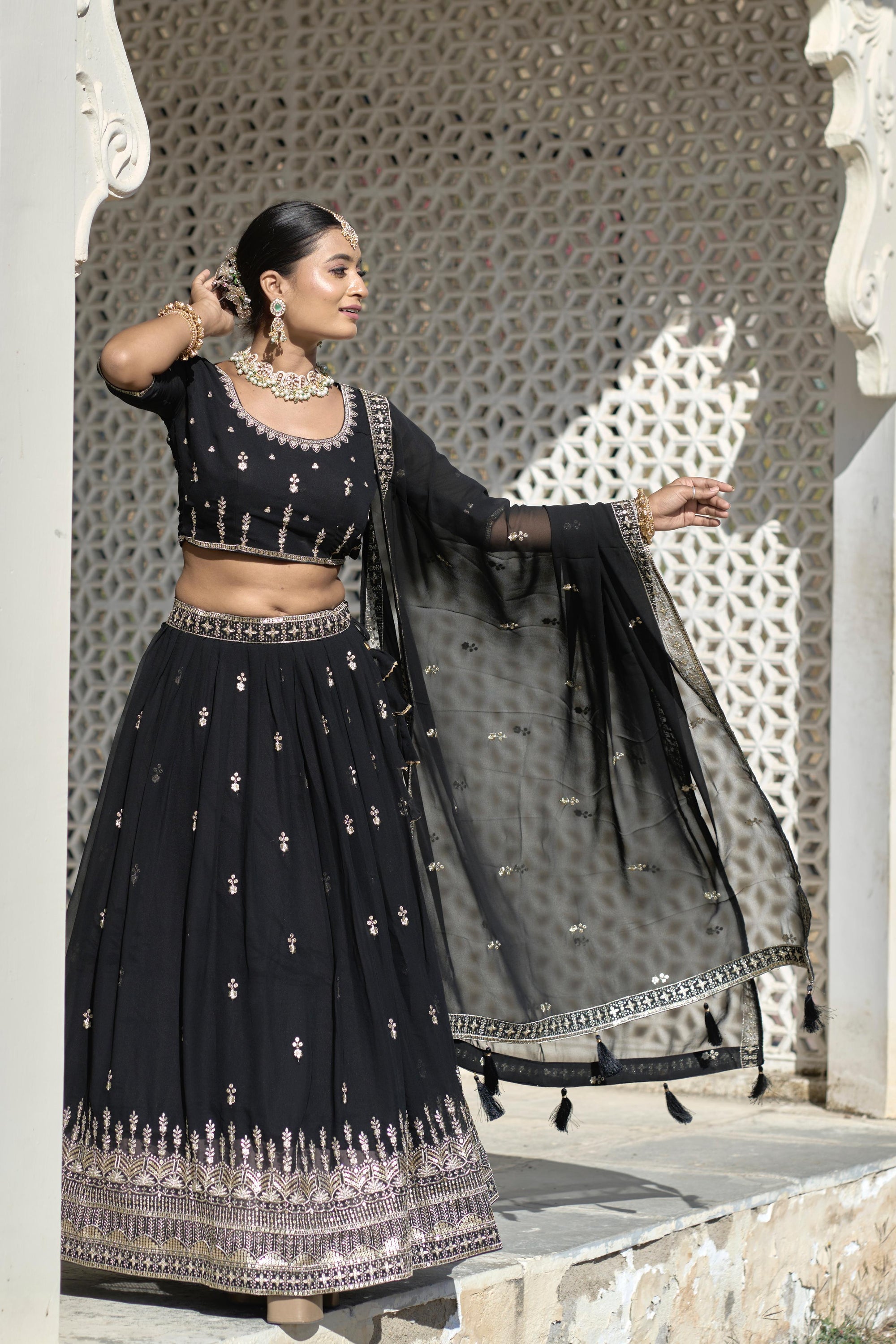 Designer Gorgette Embroidery Sets 👜✨