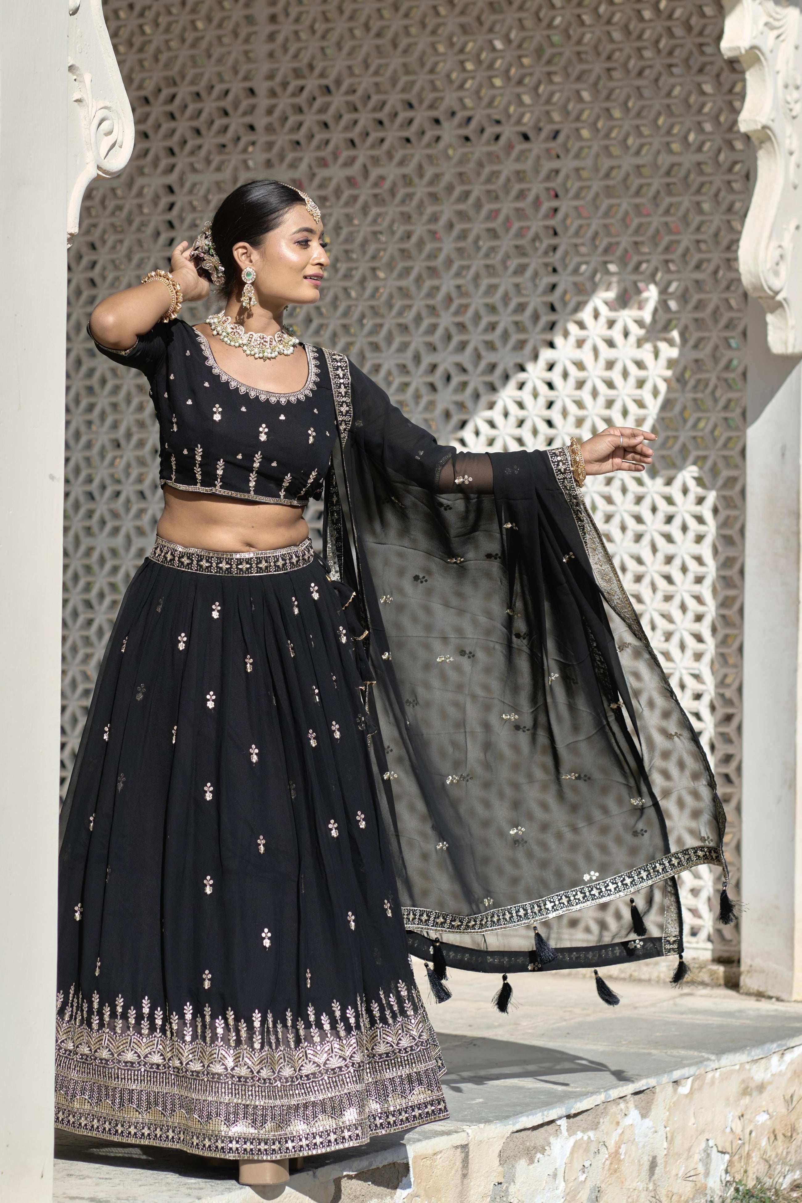 Designer Gorgette Embroidery Sets 👜✨