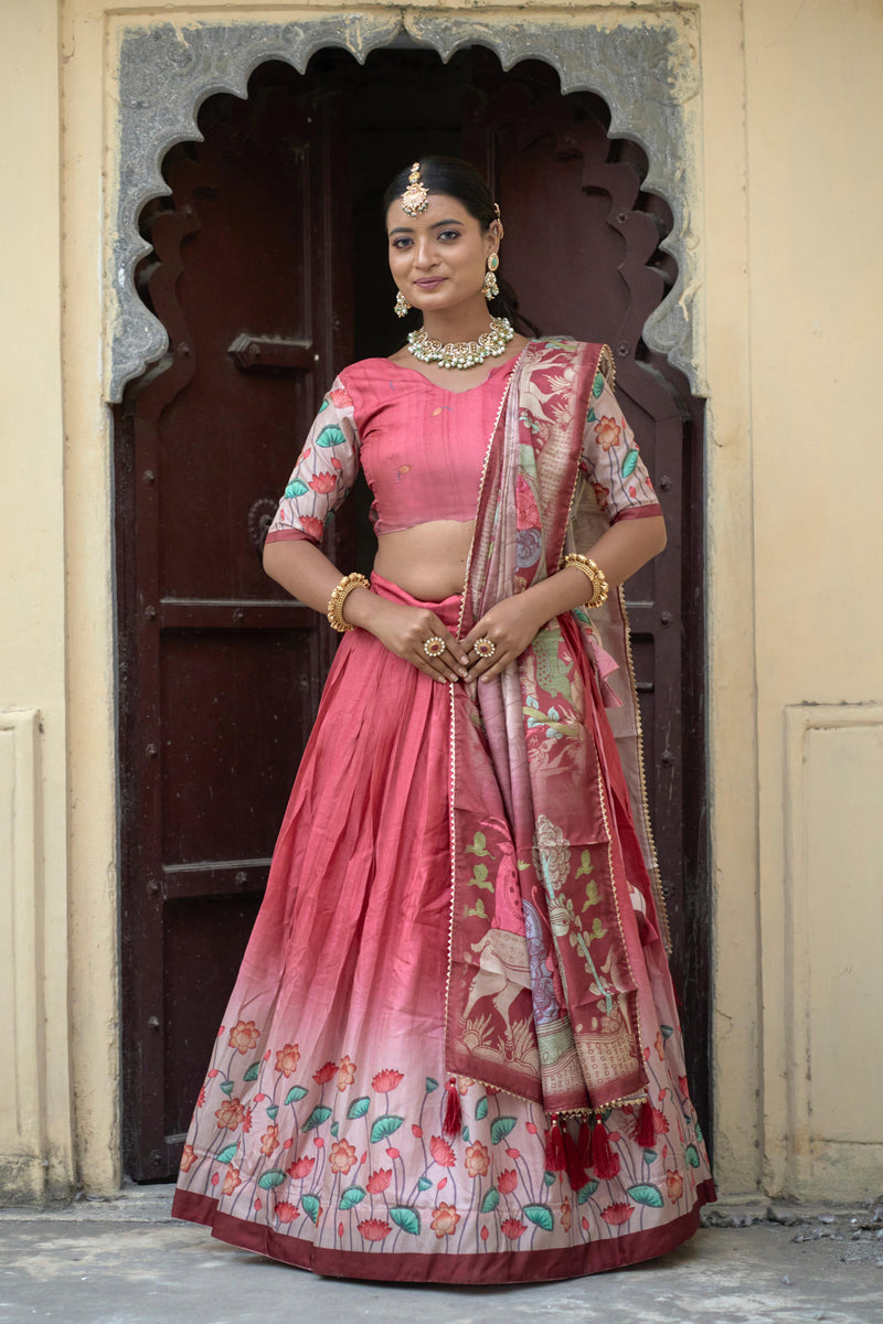 Designer Kalamkari Lehenga Sets With Artistic Flair For Every Ocassion