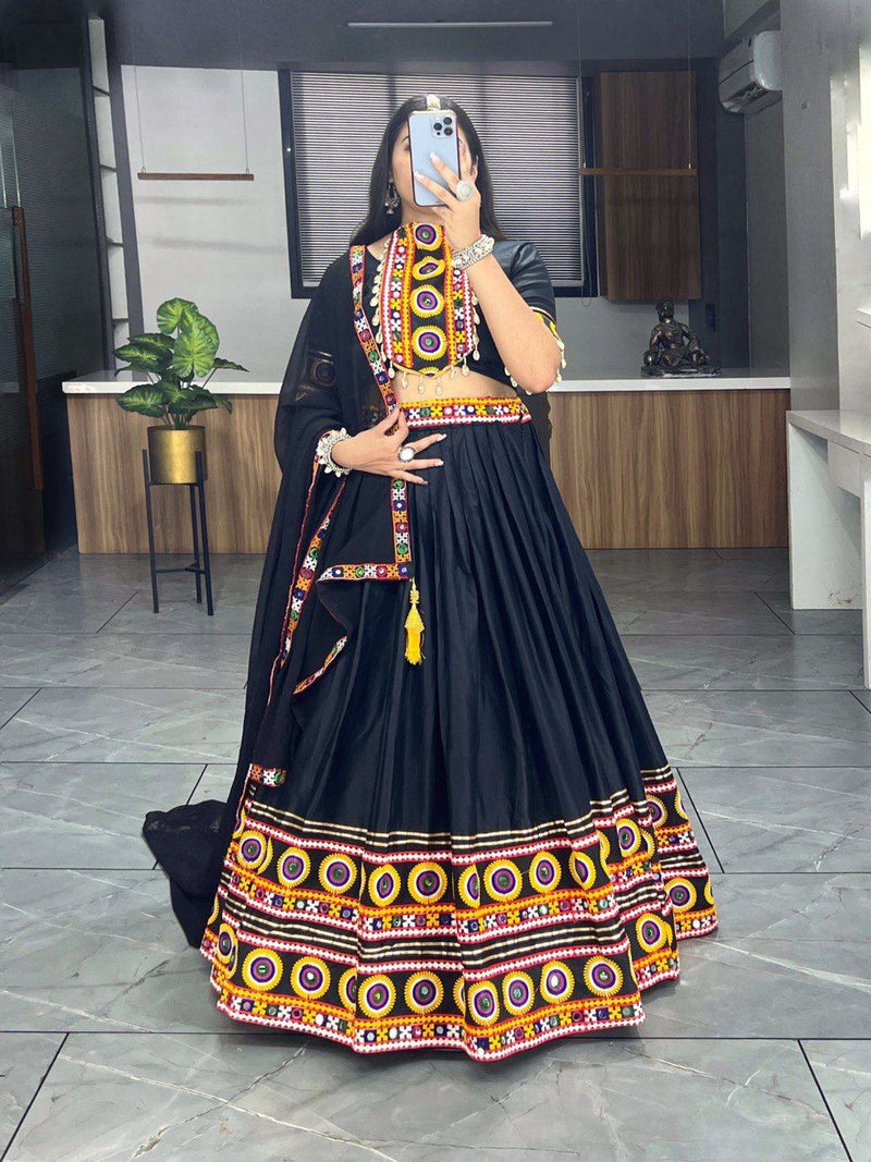 Traditional Gamthi Design Ethnic Women Lehenga Sets
