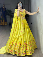 Designer Yellow Embroidery Lehenga With tradition and modernity
