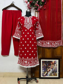 BEAUTIFUL KURTA SET WITH EMBROIDERY WORK