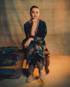 HEAVY VELVET TOP WITH BEAUTIFUL EMBROIDERED &  HEAVY VELVET PLAZZO