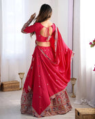 Elegant Chinon Embroidered Lehenga Choli Set with Dupatta – Festive & Wedding Wear