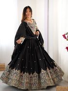 Elegant Chinon Embroidered Lehenga Choli Set with Dupatta – Festive & Wedding Wear