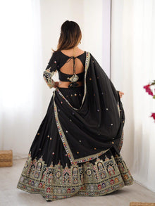 Elegant Chinon Embroidered Lehenga Choli Set with Dupatta – Festive & Wedding Wear
