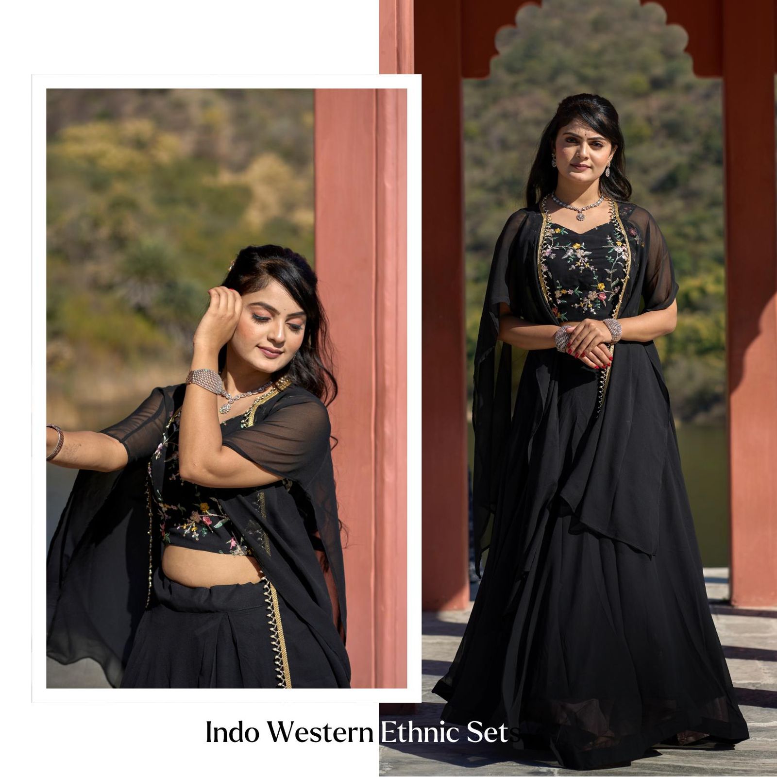 Indo Western Ethnic Lehenga Set👜 ✨