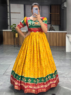 Soft Silk Bandhani Print Gowns with Foil Print 👜