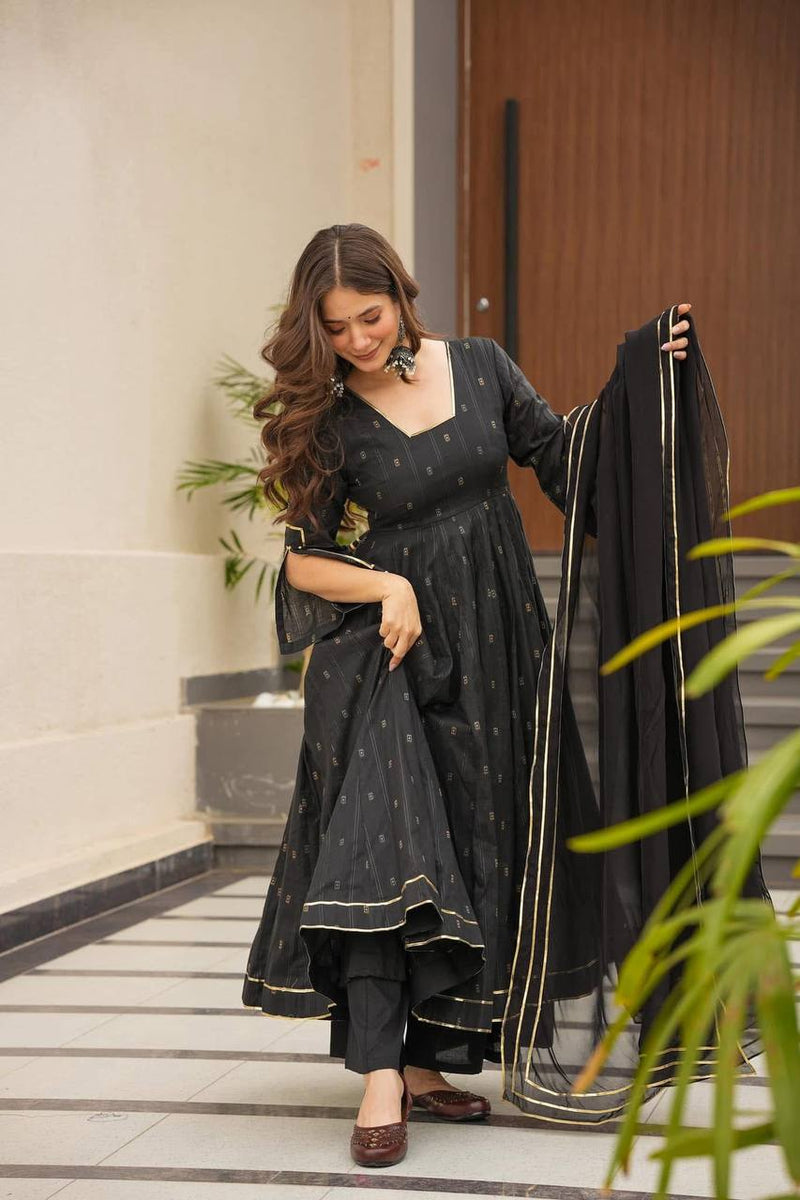 Black Anarkali Suit 3 PIS