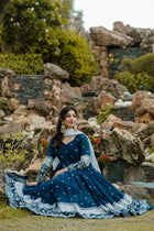 Navy Blue Anarkali Suit 👗