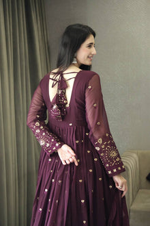 Purple Anarkali Suit 👗