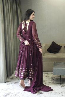 Purple Anarkali Suit 👗